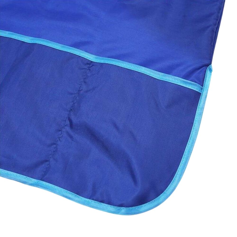 Long Sleeved Painting Smock for Kids PS BL M pockets 1