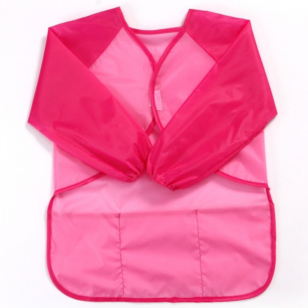 Long Sleeved Painting Smock for Kids PS PK M back view 1