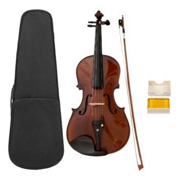Maro Music VA15 2E Ebony Viola for Beginners with Case and Rosin (1)